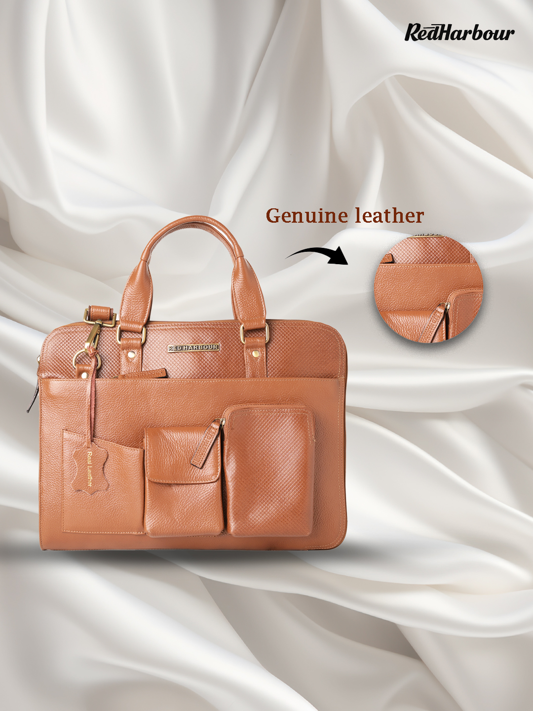 Manhatten Laptop Bag BROWN - Image 7