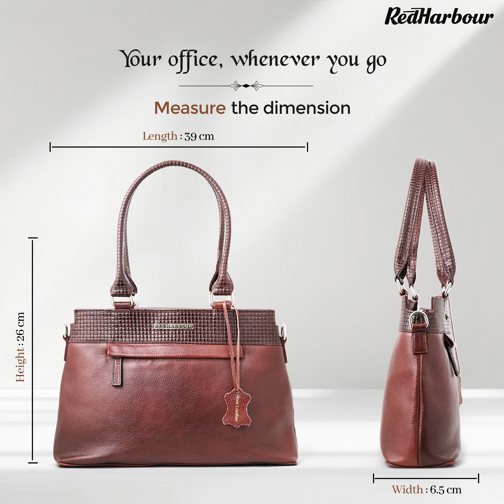 The Madison Tote- Red Harbour RED - Image 3