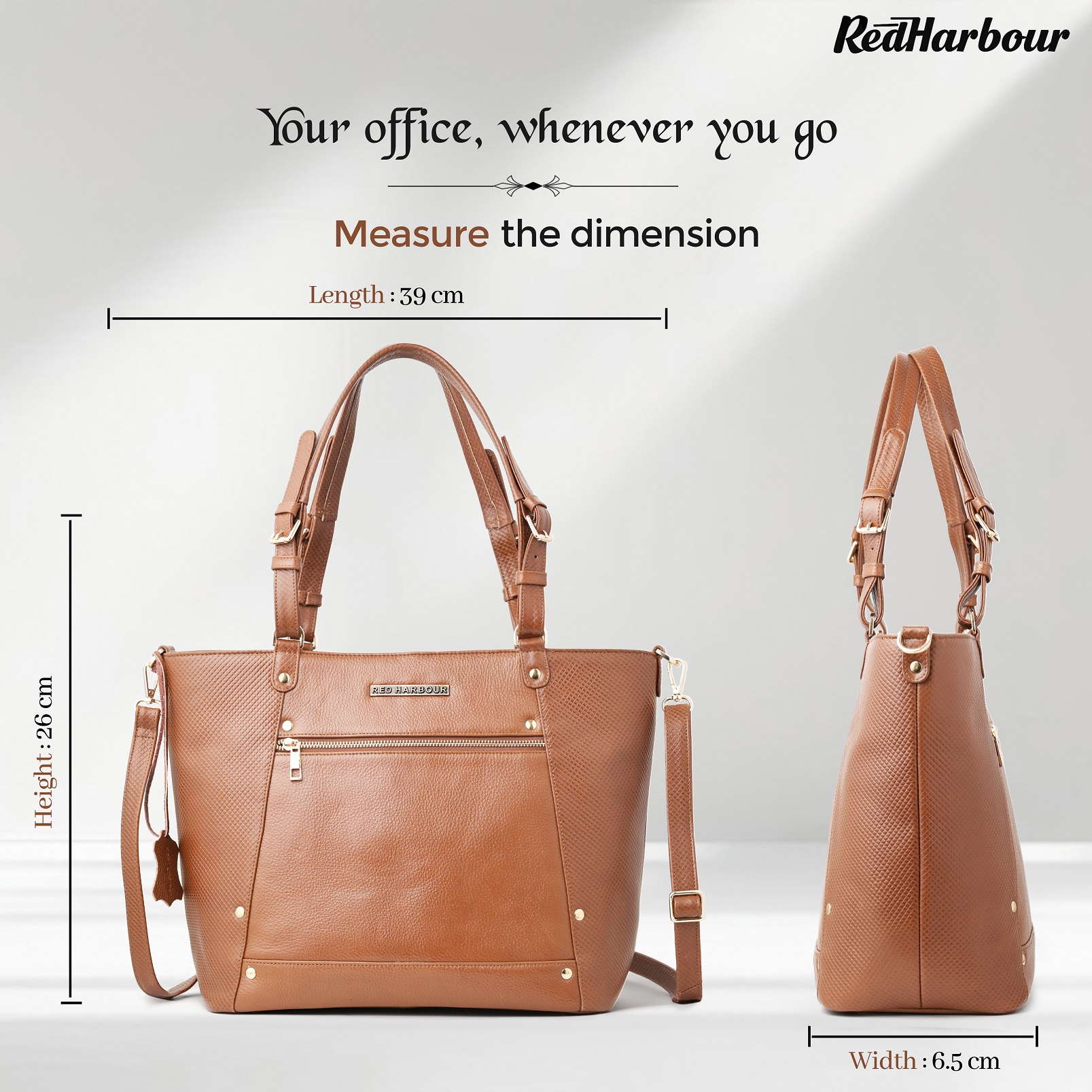 The Chelsea Tote - CARAMEL BROWN - Image 4