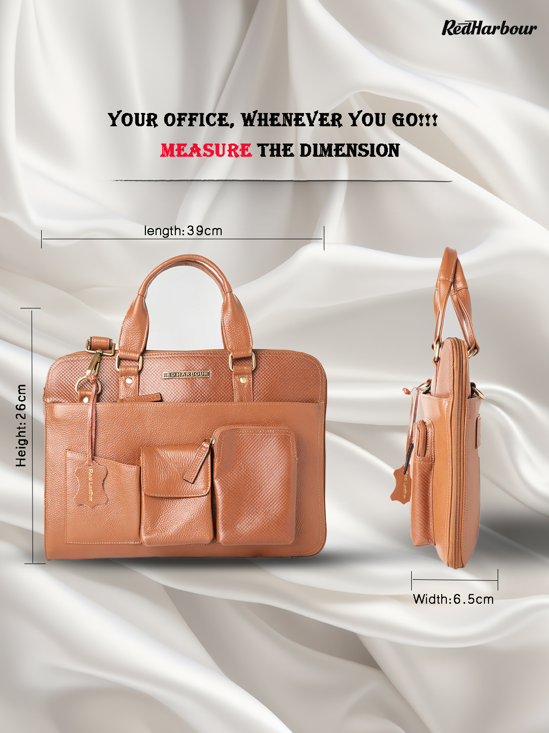 Manhatten Laptop Bag BROWN - Image 3