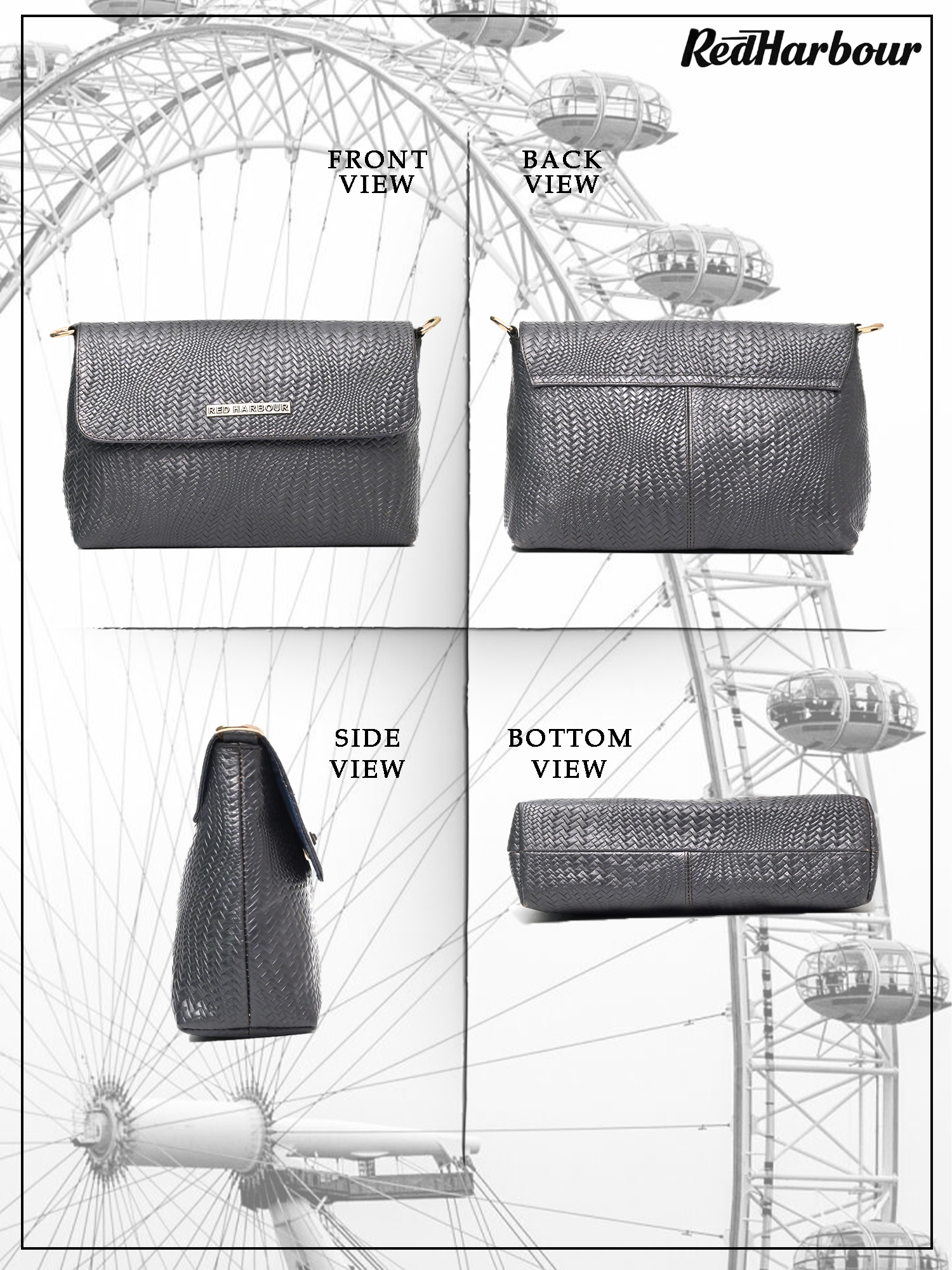 Brooklyn Hobo by Red Harbour - GRANITE BLACK - Image 3
