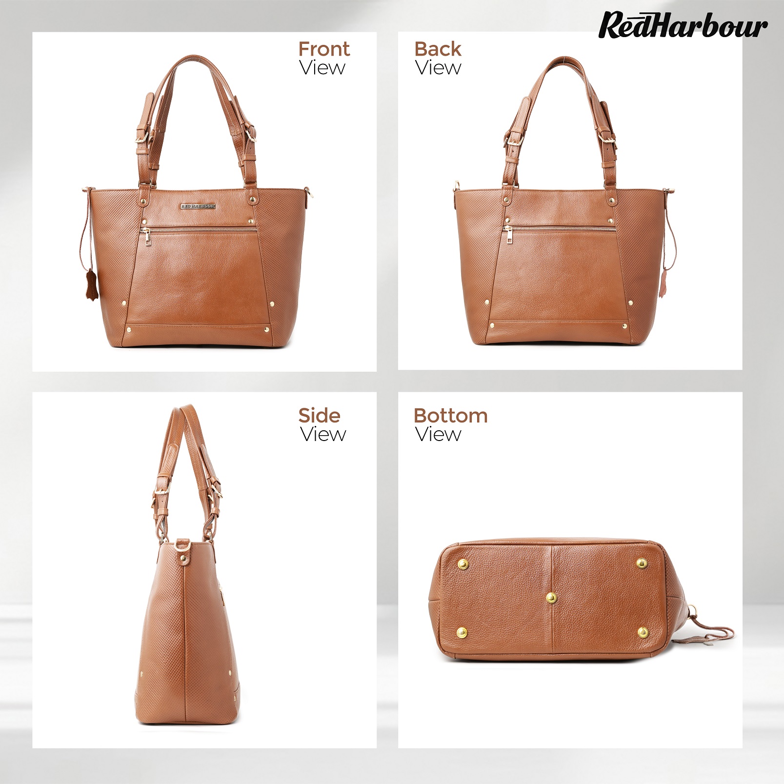 The Chelsea Tote - CARAMEL BROWN - Image 6