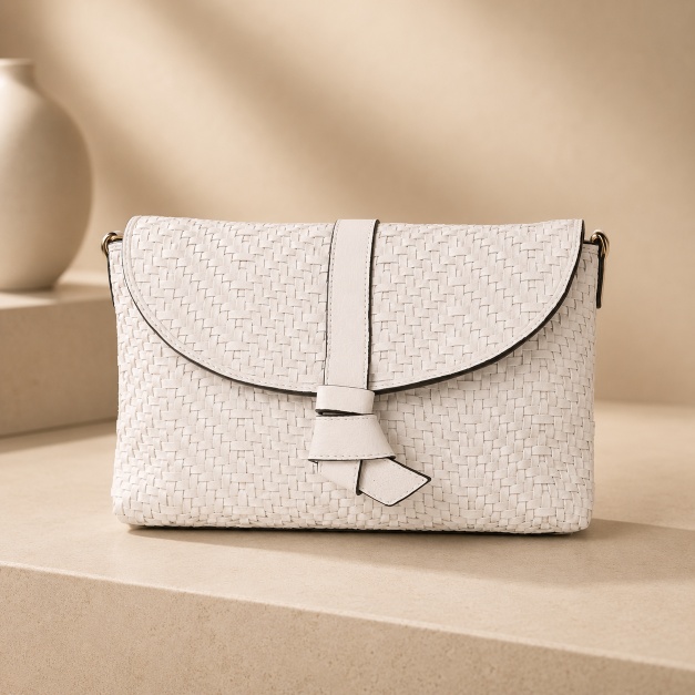 Brooklyn Hobo by Red Harbour - PEARL WHITE