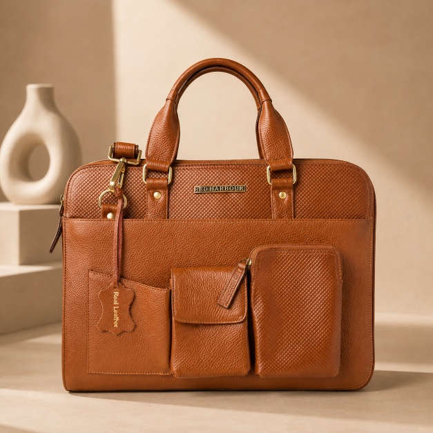 Manhatten Laptop Bag BROWN