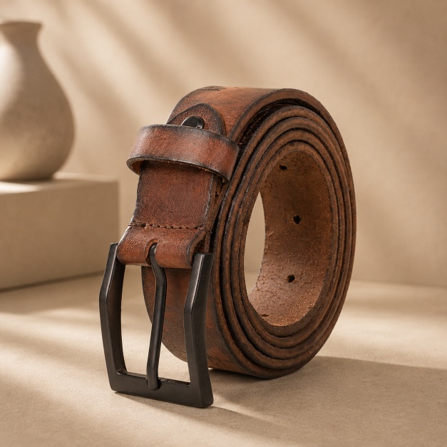 Red Harbour Cognac Casual leather Belt