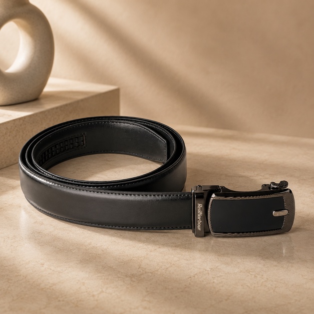 Red Harbour Ratchet Automatic Click leather Belt