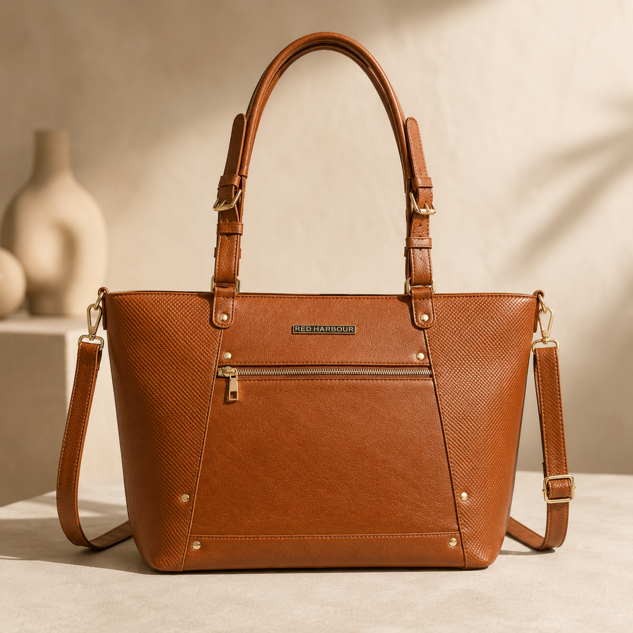 The Chelsea Tote - CARAMEL BROWN