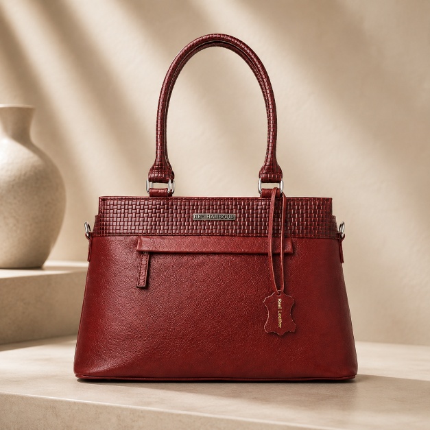 The Madison Tote- Red Harbour RED