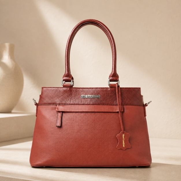 The Madison Tote- Red Harbour TAN